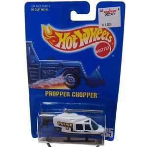 1992 Hot Wheels Propper Chopper Col. #185 (Police Version) NWT